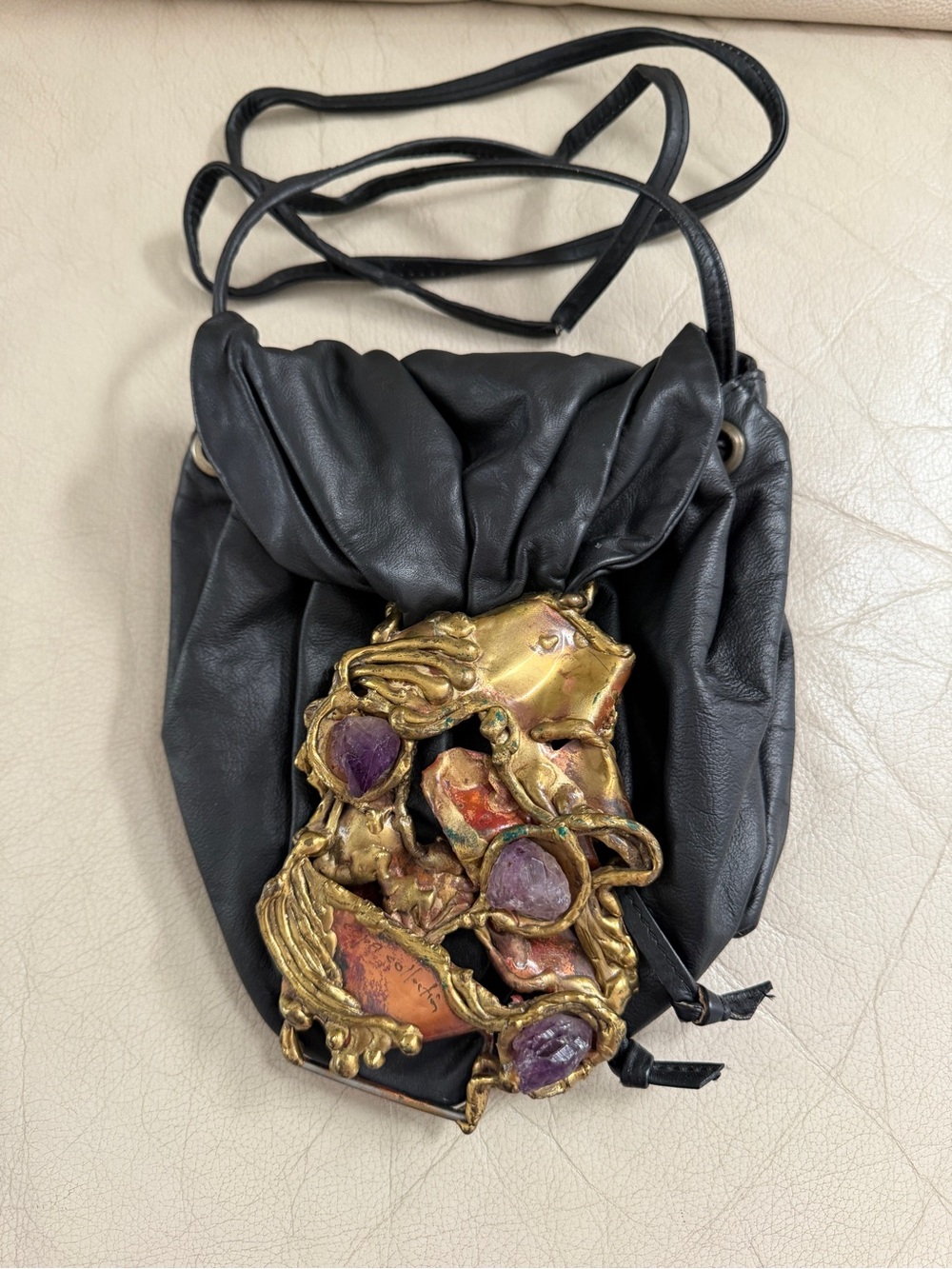 vintage handmade Brutalist purse from the Copa Collection